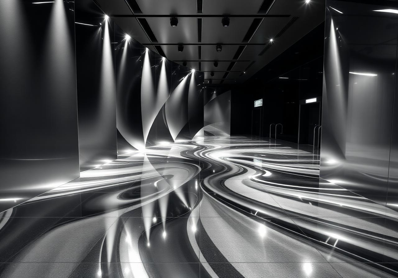 Inspiracja: Lustrzane panele op-art