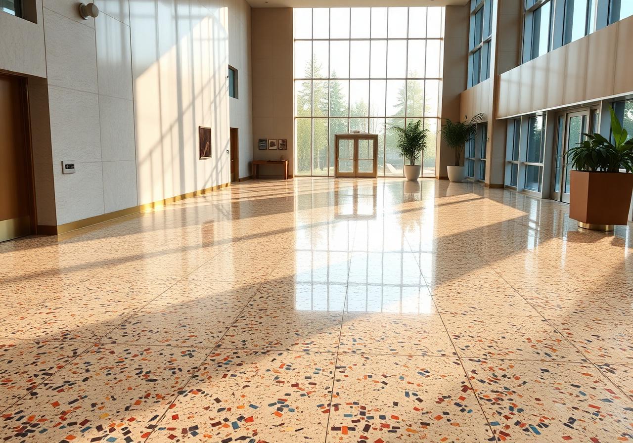 Inspiracja: Wielkoformatowe terrazzo